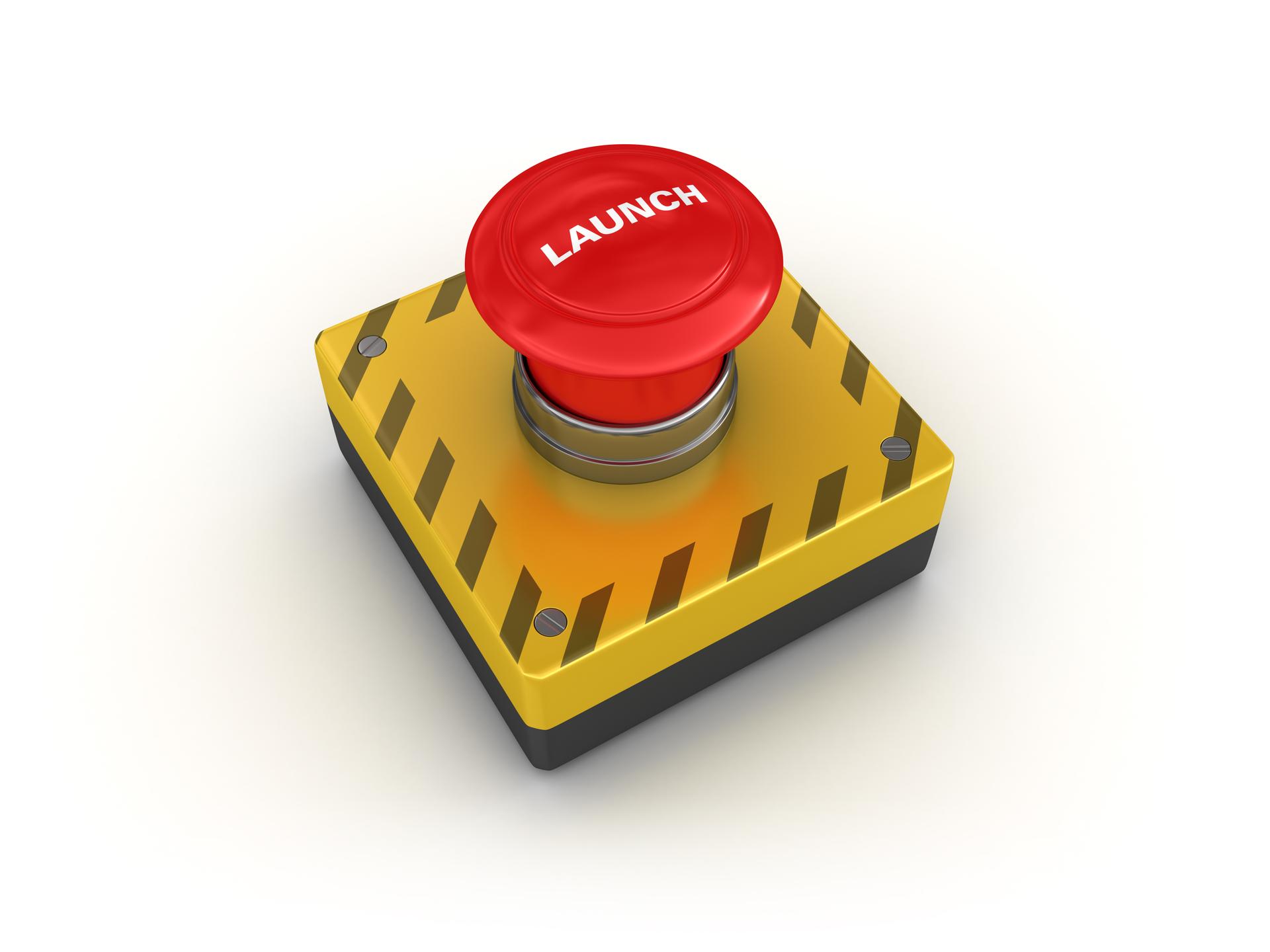 LAUNCH Push Button - 3D Rendering